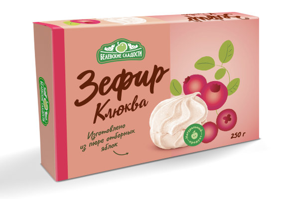 №2 Зефир белевский "Клюква" 250г в Реутове