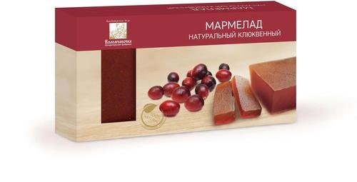  Мармелад пластовый 210г клюквенный в Реутове