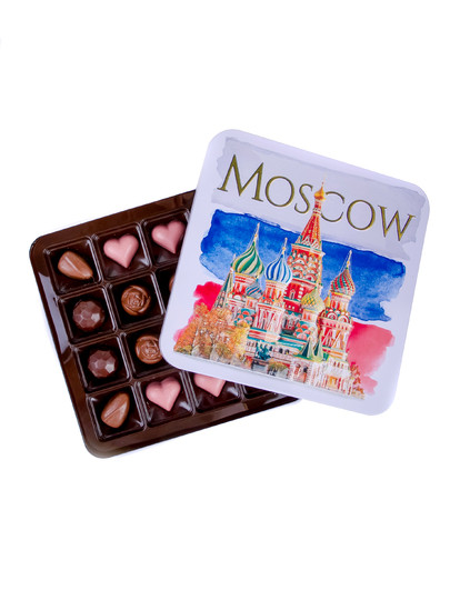  Конфеты шоколадны MOSCOW(металлическая коробка)195г) в Реутове