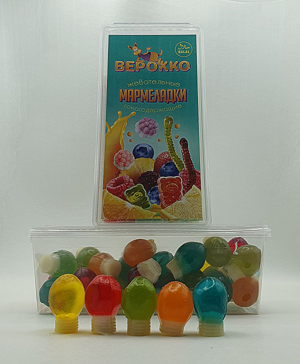 №2 Жевательный мармелад Лампочки, 250г      в Реутове
