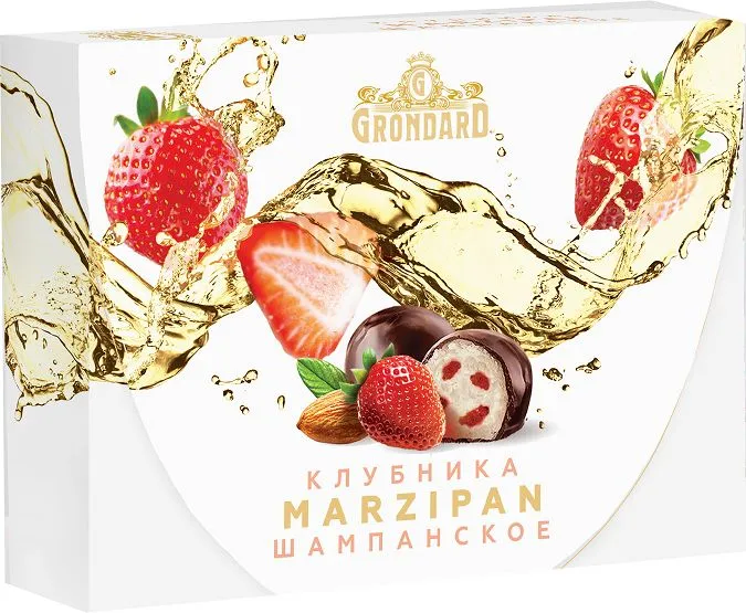  TM Grondard       (10185) Конфеты глазированные Марципановые Клубника и Шампанское, 98г в Реутове